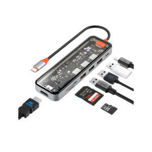 Hub Type C W701 con 3 porte USB 3.0, SD, micro SD, HDMI, PD