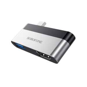 Hub Type C/HDMI+USB3 DH2 silver