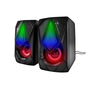 Techmade Multimedia Speaker Gaming LED USB+Jack 3.5mm 3 Colori