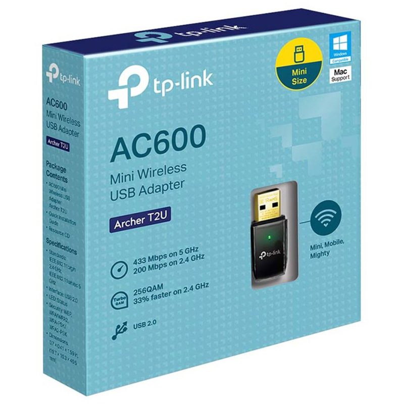 Adattatore USB Wireless TP-Link Archer T2U Dual-Band 2.4GHz & 5GHz