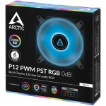 ARCTIC P12 PWM PST RGB Ventola 12 Cm Led RGB Nero con Controllo PWM