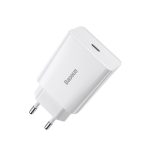 Baseus CCFS-SN01 Mini Quick Charger Caricatore Alimentatore Da Rete USB-C 20W 3A Bianco Baseus CCFS-SN01 Mini Quick Charger Caricatore Alimentatore Da Rete USB-C 20W 3A Bianco