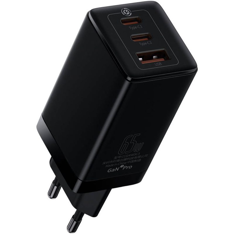 Baseus CCGP050101 Caricatore Alimentatore Da Rete 65W Baseus CCGP050101 Caricatore Alimentatore Da Rete 65W