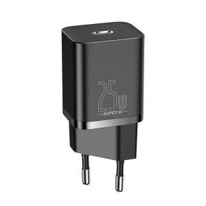 Baseus CCSP020101 Super Si Quick Charger Caricatore Alimentatore da Rete USB-C 25W Nero