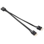 Cavo USB Splitter Sdoppiatore Adattatore 9 Pin per connettore su Scheda Madre