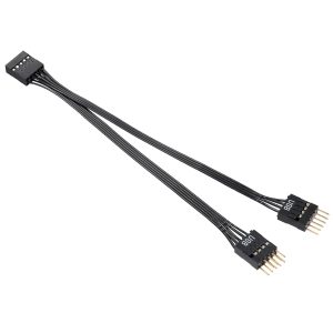 Cavo USB Splitter Sdoppiatore Adattatore 9 Pin per connettore su Scheda Madre