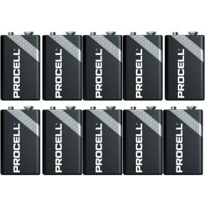 Duracell Procell Alcalina 10 Batterie Pile 9V 6LR61