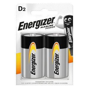 Energizer 2 Batterie Tipo D Torcia LR20 1.5V