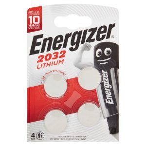 Energizer 4 Batterie Tampone Al Litio CR 2032 3V