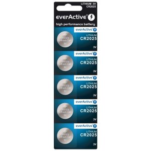 Everactive 5 Batterie Tampone Al Litio CR 2025 3V
