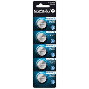 Everactive 5 Batterie Tampone Al Litio CR 2032 3V