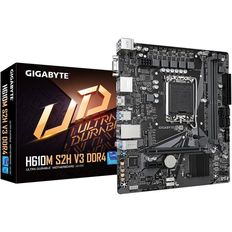 Gigabyte GA-H610M S2H DDR4 V3 Scheda Madre Socket Intel LGA 1700 Gigabyte GA-H610M S2H DDR4 V3 Scheda Madre Socket Intel LGA 1700