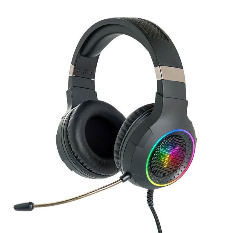 ITEK Cuffie Gaming H430 - PC e Console - 7.1 Virtuale con vibro - Controllo Volume - 7 Colori LED + RGB - USB ITEK Cuffie Gaming H430 - PC e Console - 7.1 Virtuale con vibro - Controllo Volume - 7 Colori LED + RGB - USB