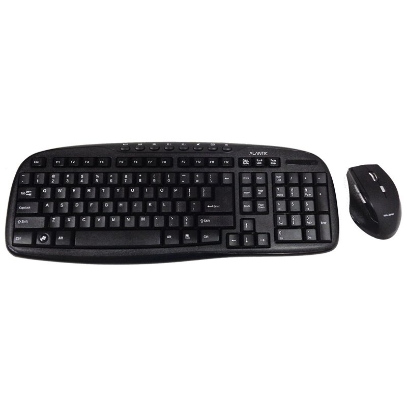 Kit Tastiera Mouse Wireless Alantik KBMOW1 Nero Kit Tastiera Mouse Wireless Alantik KBMOW1 Nero