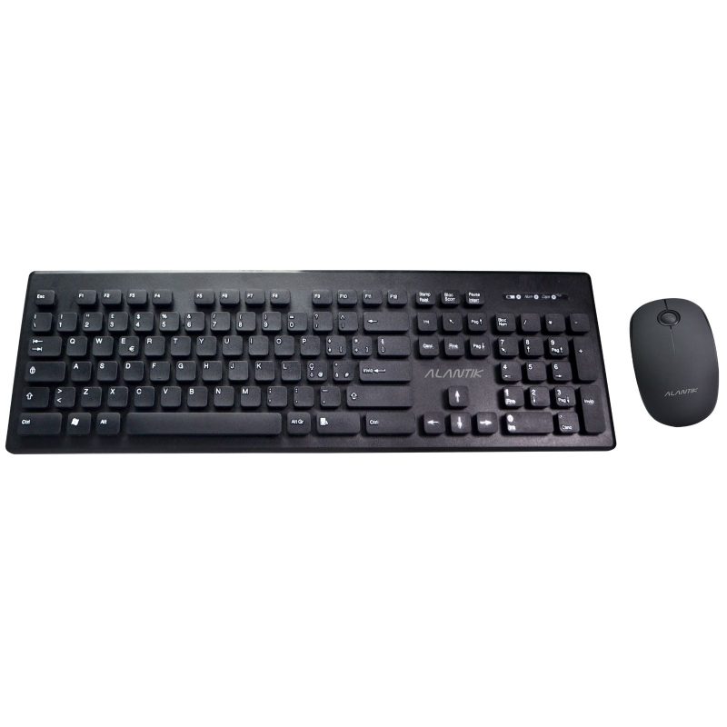 Kit Tastiera Mouse Wireless Alantik KBMOW2 Nero Kit Tastiera Mouse Wireless Alantik KBMOW2 Nero