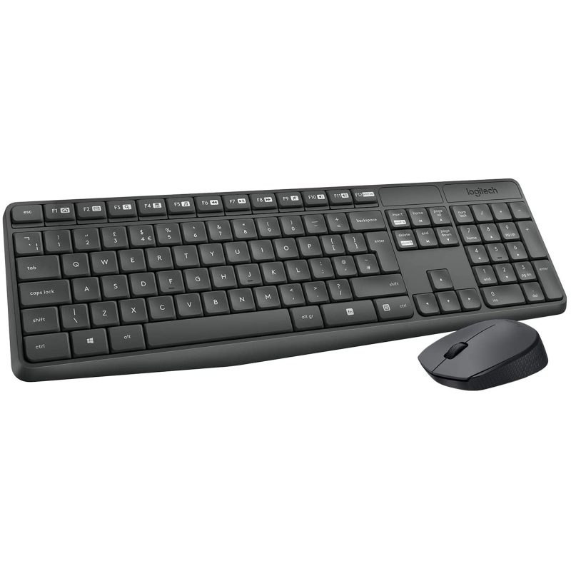Kit Tastiera Mouse Wireless Logitech MK235 Nero Layout Italiano Kit Tastiera Mouse Wireless Logitech MK235 Nero Layout Italiano