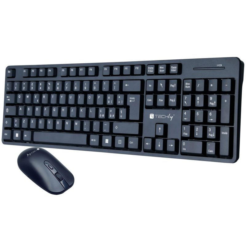 Kit Tastiera Mouse Wireless Techly ICTWC003 Kit Tastiera Mouse Wireless Techly ICTWC003