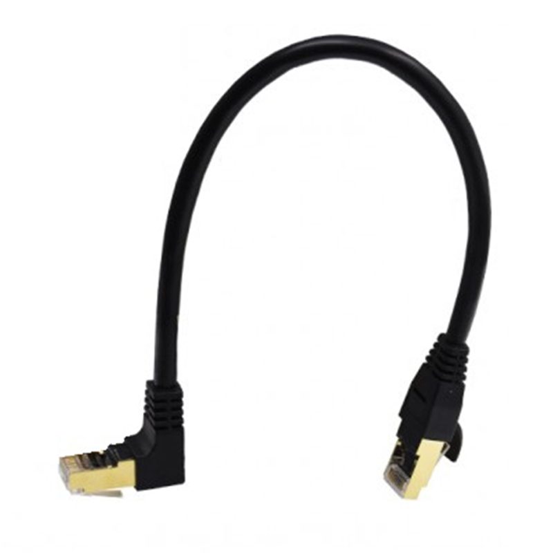 LinQ Cavo Di Rete RJ45 Curvo Angolo 270° CAT 7E 30 Centimetri