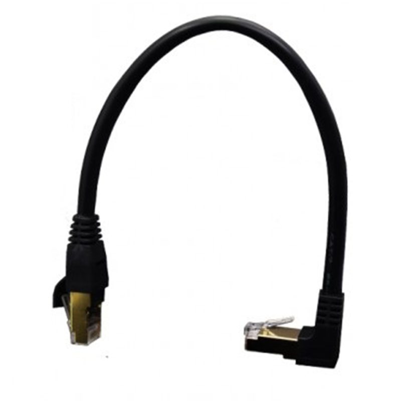 LinQ Cavo Di Rete RJ45 Curvo Angolo 90° CAT 7E 30 Centimetri