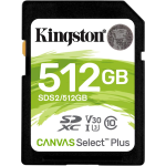 Memoria SD 512GB Kingston Canvas Select Plus UHS-I Classe 10 Memoria SD 512GB Kingston Canvas Select Plus UHS-I Classe 10