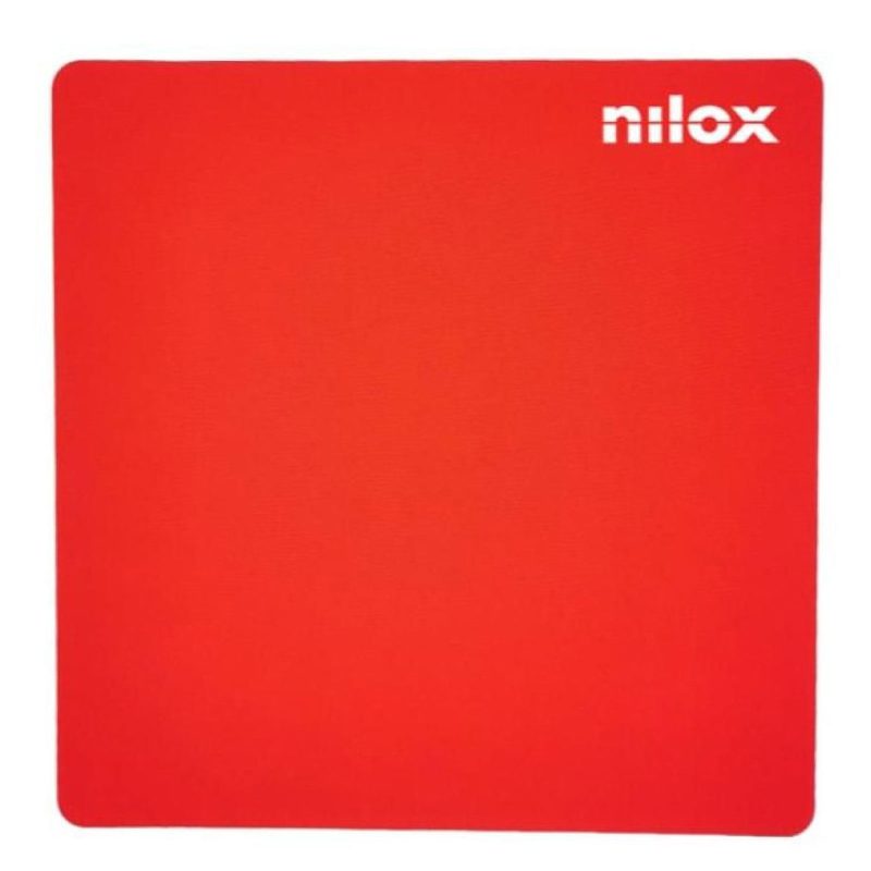 Mouse Pad Tappetino Nilox Rosso NXMP013 (24 x 24 cm) Mouse Pad Tappetino Nilox Rosso NXMP013 (24 x 24 cm)