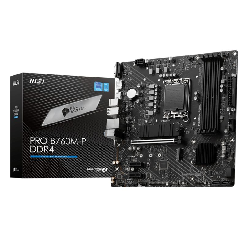 MSI PRO B760M-P DDR4 Scheda Madre Socket Intel LGA 1700 MSI PRO B760M-P DDR4 Scheda Madre Socket Intel LGA 1700