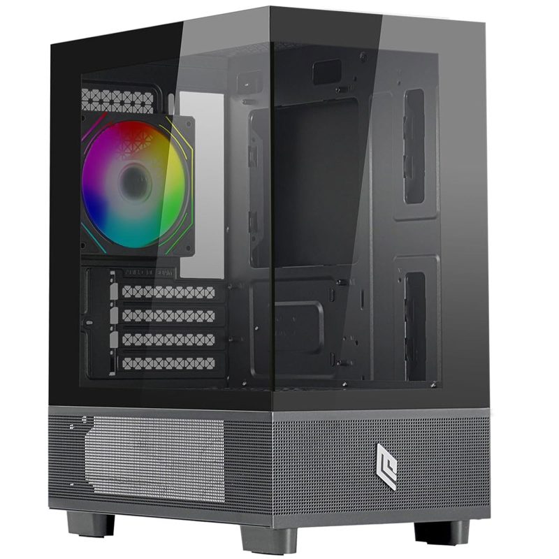 Noua Fobia L201 Case Micro-ATX Gaming Ventola A-RGB Rainbow Noua Fobia L201 Case Micro-ATX Gaming Ventola A-RGB Rainbow