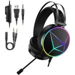 Noua Reaper Cuffie Gaming Usb Jack 3.5mm Stereo Headset con Microfono Noua Reaper Cuffie Gaming Usb Jack 3.5mm Stereo Headset con Microfono