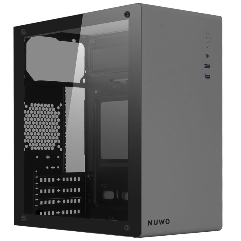 Nuwo Eguera A112 Case Micro ATX Grigio con Pannello in Vetro Nuwo Eguera A112 Case Micro ATX Grigio con Pannello in Vetro