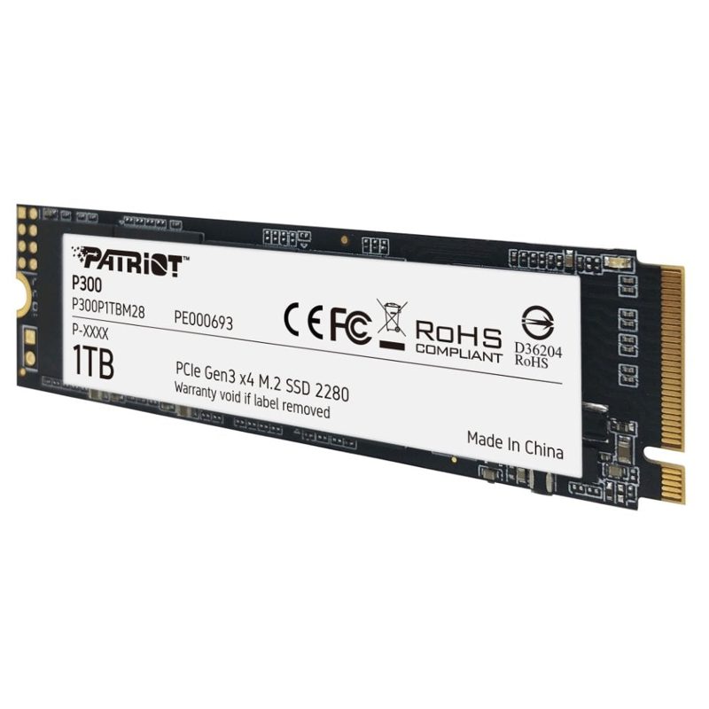 Patriot SSD 1TB P300 M.2 NVMe PCIe Gen 3.0 Patriot SSD 1TB P300 M.2 NVMe PCIe Gen 3.0