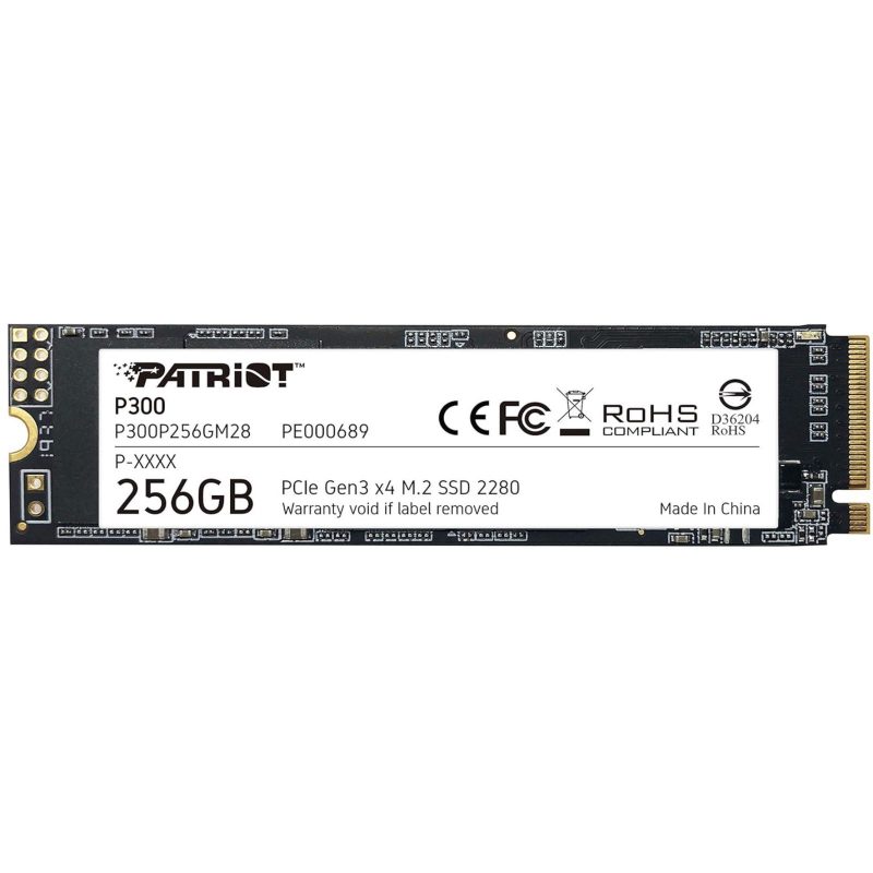 Patriot SSD 256GB P300 M.2 NVMe PCIe Gen 3.0 Patriot SSD 256GB P300 M.2 NVMe PCIe Gen 3.0