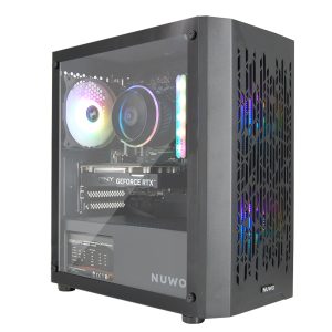 PC Computer Gaming Assemblato Intel i5-9400 Ram 16GB SSD 1TB RTX 3050 6GB GDDR6 Nero