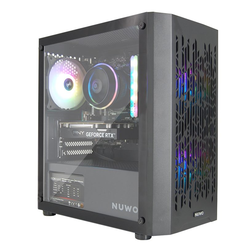 PC Computer Gaming Assemblato Intel i7-12700F Ram 32GB SSD 1TB RTX 3050 6GB GDDR6 Nero