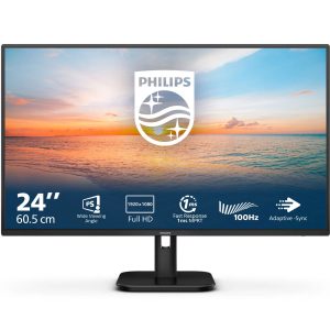 Philips Monitor Led 23.8" (24") 24E1N1100A Full HD IPS 4ms 100Hz Speaker Nero