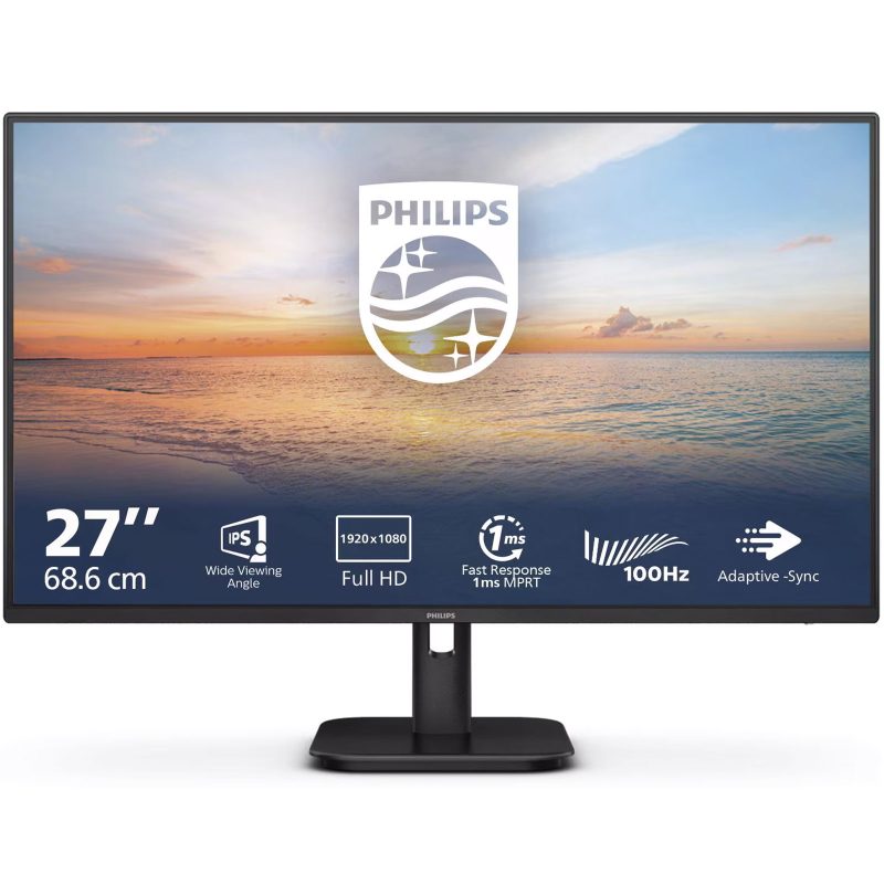 Philips Monitor Led 27" 27E1N1100A Full HD IPS 1ms 100Hz Speaker Nero Philips Monitor Led 27" 27E1N1100A Full HD IPS 1ms 100Hz Speaker Nero