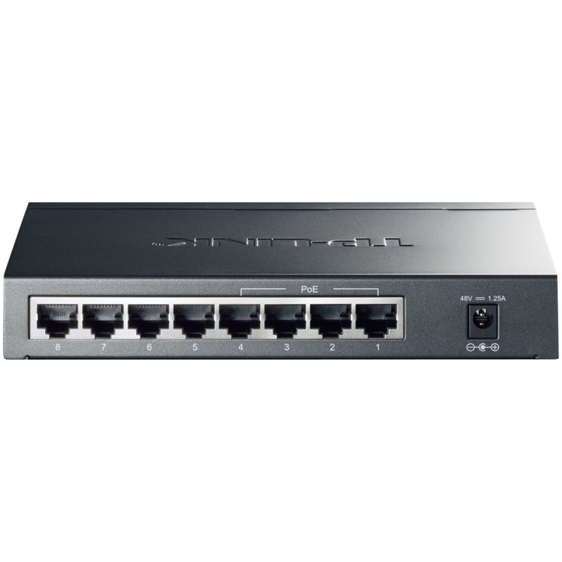 Switch Ethernet 8 Porte RJ45 10/100/1000 Mbps (4 Porte PoE+) TP-Link TL-SG1008P Switch Ethernet 8 Porte RJ45 10/100/1000 Mbps (4 Porte PoE+) TP-Link TL-SG1008P