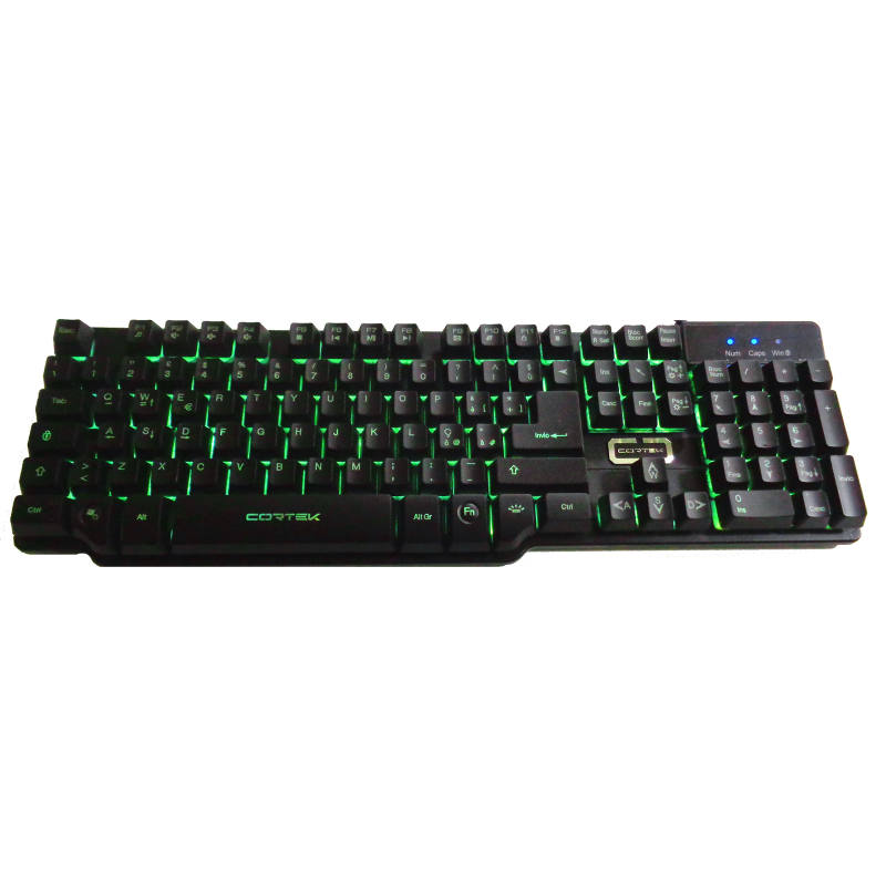 Tastiera USB Gaming Nera Retroilluminata RGB Alantik CORGK1 Tastiera USB Gaming Nera Retroilluminata RGB Alantik CORGK1