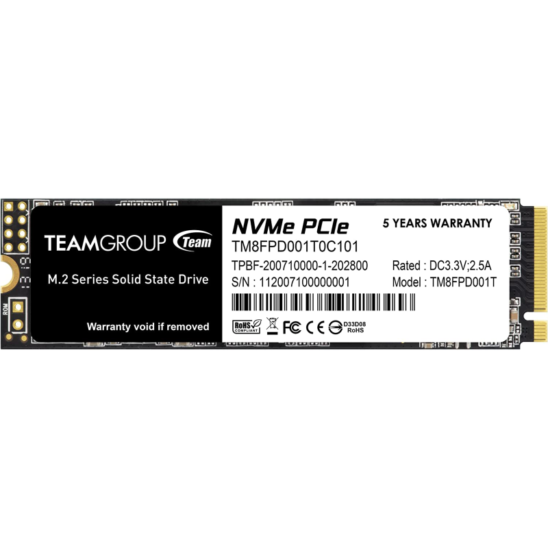 Team Group SSD 1TB MP33 PRO M.2 NVMe PCIe Gen 3.0