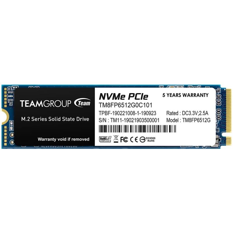 Team Group SSD 512GB MP33 M.2 NVMe PCIe Gen 3.0 Team Group SSD 512GB MP33 M.2 NVMe PCIe Gen 3.0