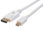 Techly Cavo Video Mini DisplayPort Maschio a DisplayPort Maschio 4K 60Hz 2m Bianco