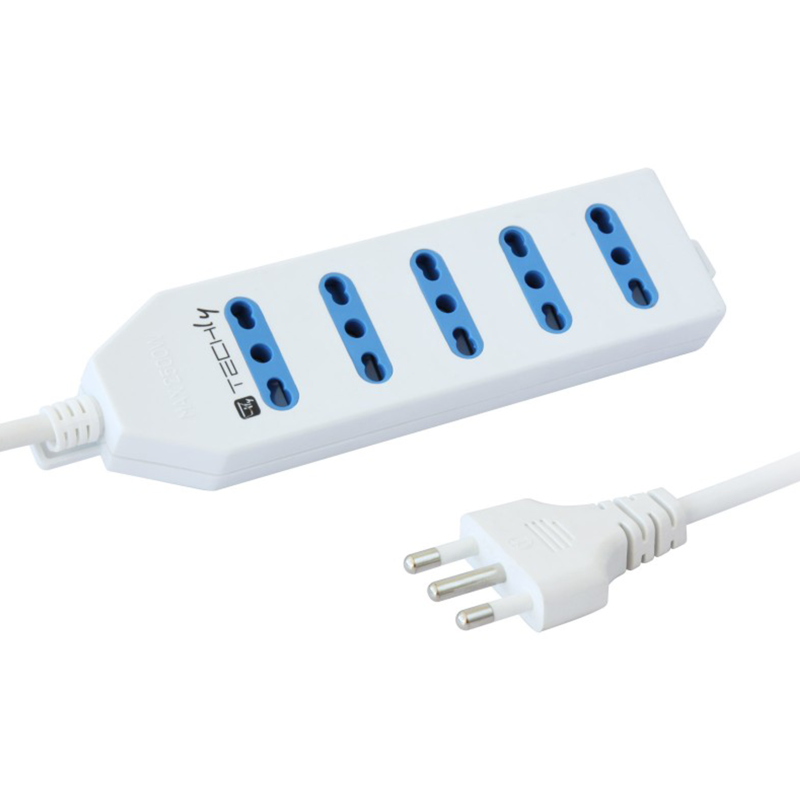 Techly IUPS-PCP-415 Ciabatta Elettrica Multipresa 5 Prese Techly IUPS-PCP-415 Ciabatta Elettrica Multipresa 5 Prese