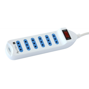 Techly IUPS-PCP-610 Ciabatta Elettrica Multipresa 6 Prese