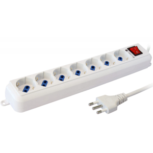 Techly IUPS-PCP-7L Ciabatta Elettrica Multipresa 7 Prese