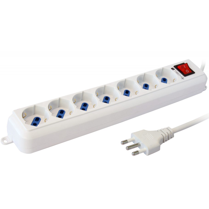 Techly IUPS-PCP-7L Ciabatta Elettrica Multipresa 7 Prese Techly IUPS-PCP-7L Ciabatta Elettrica Multipresa 7 Prese