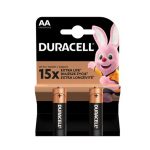 Duracell Alkaline 2 Batterie AA Stilo LR6 1.5V