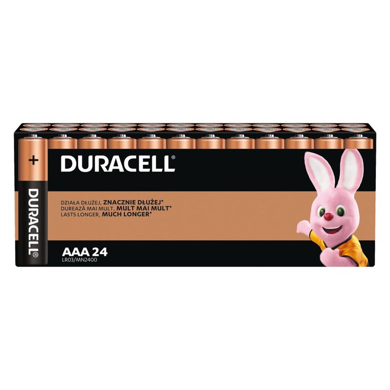 Duracell Alkaline 24 Batterie AAA Ministilo LR03 1.5V Duracell Alkaline 24 Batterie AAA Ministilo LR03 1.5V
