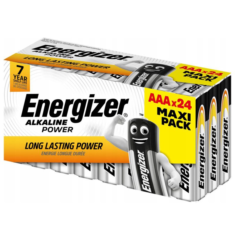 Energizer Alkaline Power 24 Batterie AAA Ministilo LR03 1.5V Energizer Alkaline Power 24 Batterie AAA Ministilo LR03 1.5V