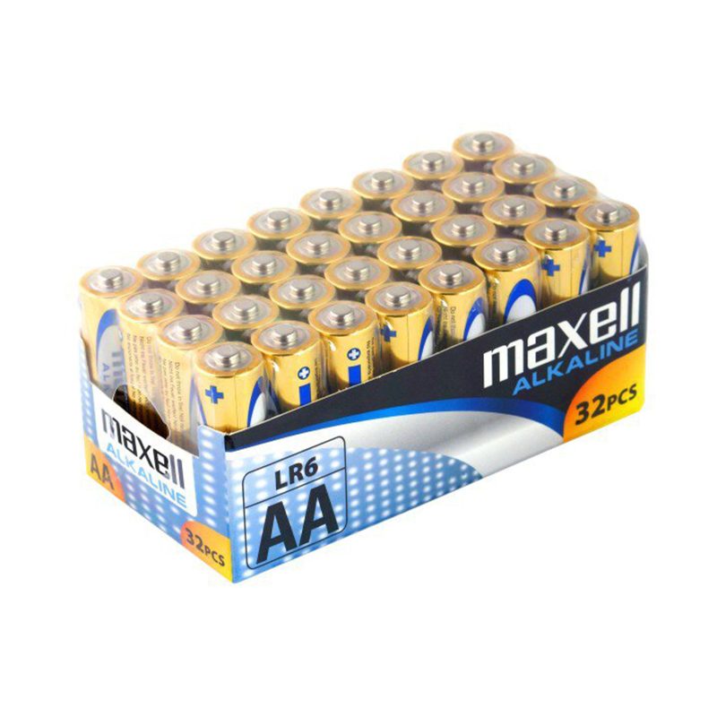 Maxell 32 Batterie AA Stilo R6 1.5V Maxell 32 Batterie AA Stilo R6 1.5V
