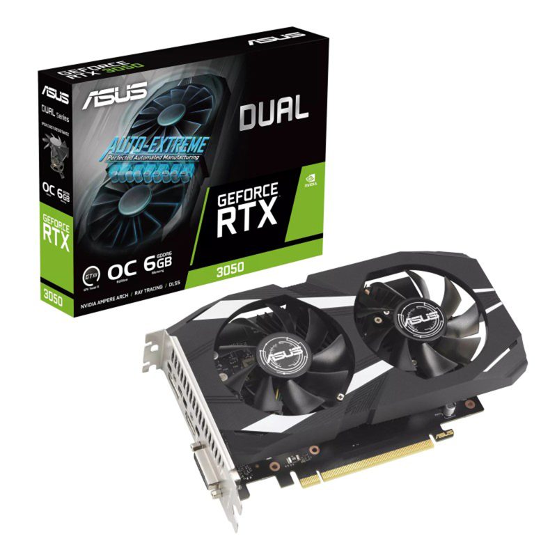 Scheda Video ASUS Nvidia GeForce RTX 3050 6GB GDDR6 Dual OC Scheda Video ASUS Nvidia GeForce RTX 3050 6GB GDDR6 Dual OC