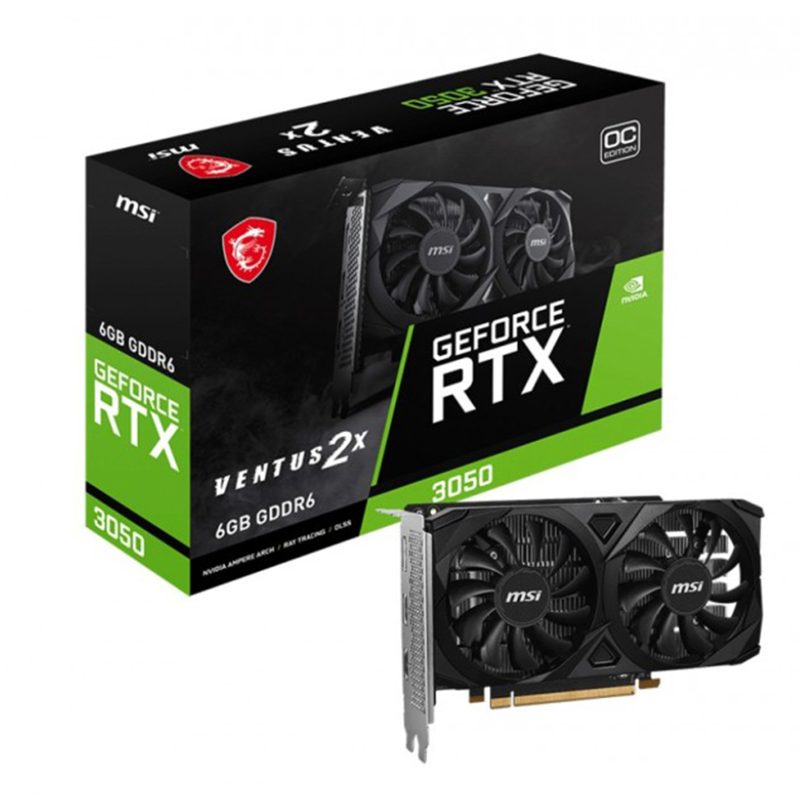 Scheda Video MSI Nvidia GeForce RTX 3050 6GB GDDR6 Ventus 2X E OC